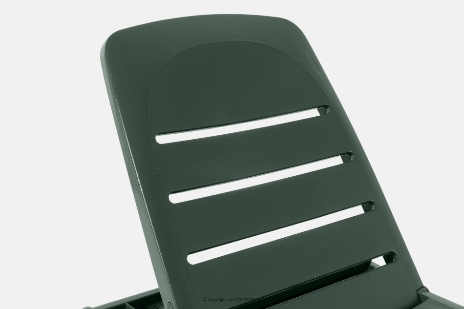 BATSI Gartenliege mit Stauraum und verstellbarer Rückenlehne 2 tlg. dunkelgrün dunkelgrün - Foto 10