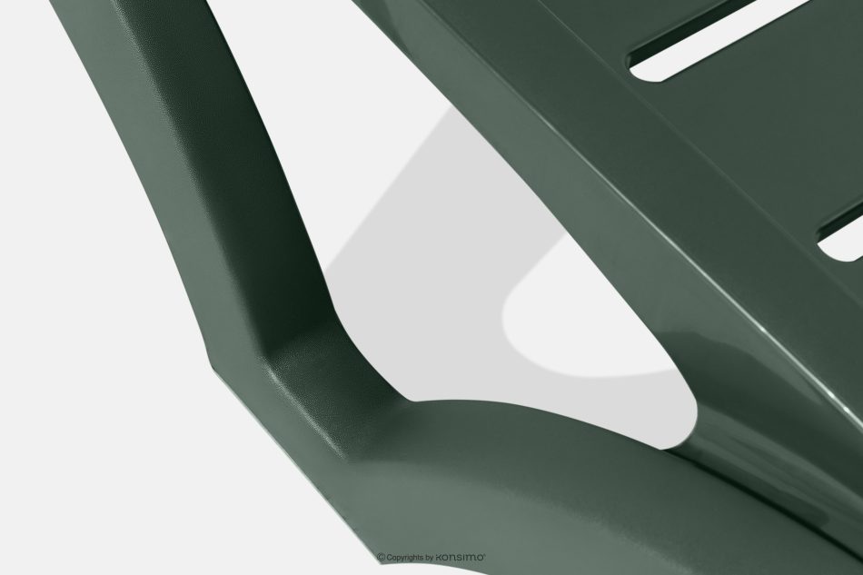 BATSI Gartenliege mit Stauraum und verstellbarer Rückenlehne 2 tlg. dunkelgrün dunkelgrün - Foto 13