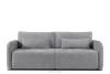 CALICO Dreisitzer-Sofa mit abgerundeter Form aus einem grauen Gewebestoff grau - Foto 1