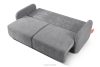 CALICO Dreisitzer-Sofa mit abgerundeter Form aus einem grauen Gewebestoff grau - Foto 5