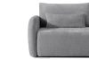 CALICO Dreisitzer-Sofa mit abgerundeter Form aus einem grauen Gewebestoff grau - Foto 7