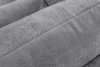 CALICO Dreisitzer-Sofa mit abgerundeter Form aus einem grauen Gewebestoff grau - Foto 8