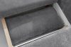 CALICO Dreisitzer-Sofa mit abgerundeter Form aus einem grauen Gewebestoff grau - Foto 11