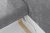 CALICO Dreisitzer-Sofa mit abgerundeter Form aus einem grauen Gewebestoff grau - Foto 12
