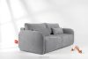 CALICO Dreisitzer-Sofa mit abgerundeter Form aus einem grauen Gewebestoff grau - Foto 14