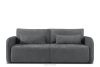 CALICO Dreisitzer-Sofa mit abgerundeter Form aus einem dunkelgrauen Gewebestoff dunkelgrau - Foto 1