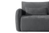 CALICO Dreisitzer-Sofa mit abgerundeter Form aus einem dunkelgrauen Gewebestoff dunkelgrau - Foto 7