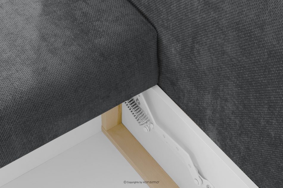 CALICO Dreisitzer-Sofa mit abgerundeter Form aus einem dunkelgrauen Gewebestoff dunkelgrau - Foto 11