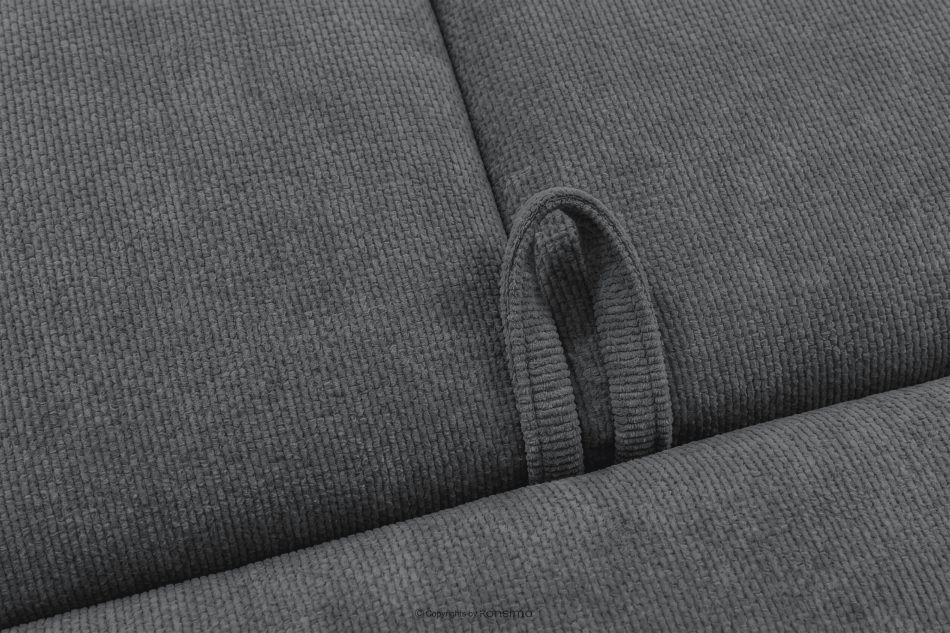 CALICO Dreisitzer-Sofa mit abgerundeter Form aus einem dunkelgrauen Gewebestoff dunkelgrau - Foto 12