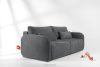 CALICO Dreisitzer-Sofa mit abgerundeter Form aus einem dunkelgrauen Gewebestoff dunkelgrau - Foto 14