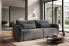 CALICO Dreisitzer-Sofa mit abgerundeter Form aus einem dunkelgrauen Gewebestoff dunkelgrau - Foto 15