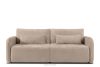 CALICO Dreisitzer-Sofa mit abgerundeter Form aus hellbeigem Gewebestoff hellbeige - Foto 1