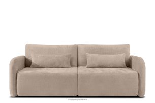 CALICO, https://konsimo.de/kollektion/calico/ Dreisitzer-Sofa mit abgerundeter Form aus hellbeigem Gewebestoff hellbeige - Foto