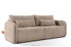CALICO Dreisitzer-Sofa mit abgerundeter Form aus hellbeigem Gewebestoff hellbeige - Foto 3