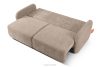 CALICO Dreisitzer-Sofa mit abgerundeter Form aus hellbeigem Gewebestoff hellbeige - Foto 5