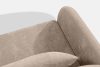 CALICO Dreisitzer-Sofa mit abgerundeter Form aus hellbeigem Gewebestoff hellbeige - Foto 6