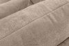 CALICO Dreisitzer-Sofa mit abgerundeter Form aus hellbeigem Gewebestoff hellbeige - Foto 8