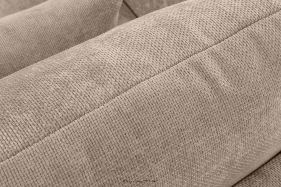 CALICO Dreisitzer-Sofa mit abgerundeter Form aus hellbeigem Gewebestoff hellbeige - Foto 7