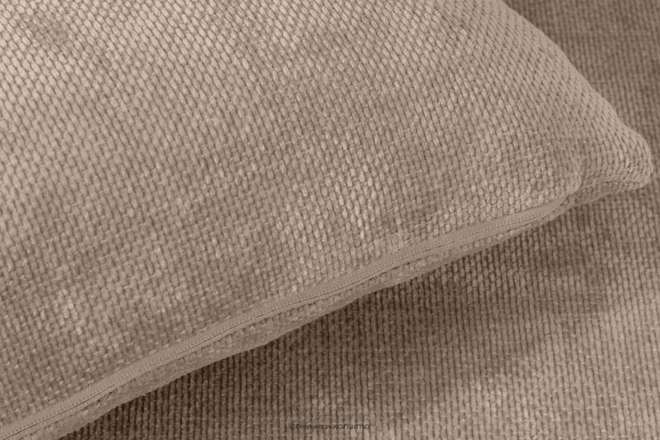 CALICO Dreisitzer-Sofa mit abgerundeter Form aus hellbeigem Gewebestoff hellbeige - Foto 8