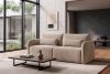 CALICO Dreisitzer-Sofa mit abgerundeter Form aus hellbeigem Gewebestoff hellbeige - Foto 15