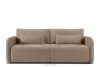 CALICO Dreisitzer-Sofa mit abgerundeter Form aus dunkelbeigem Gewebestoff dunkelbeige - Foto 1