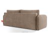 CALICO Dreisitzer-Sofa mit abgerundeter Form aus dunkelbeigem Gewebestoff dunkelbeige - Foto 4