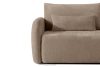 CALICO Dreisitzer-Sofa mit abgerundeter Form aus dunkelbeigem Gewebestoff dunkelbeige - Foto 7