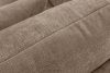 CALICO Dreisitzer-Sofa mit abgerundeter Form aus dunkelbeigem Gewebestoff dunkelbeige - Foto 8
