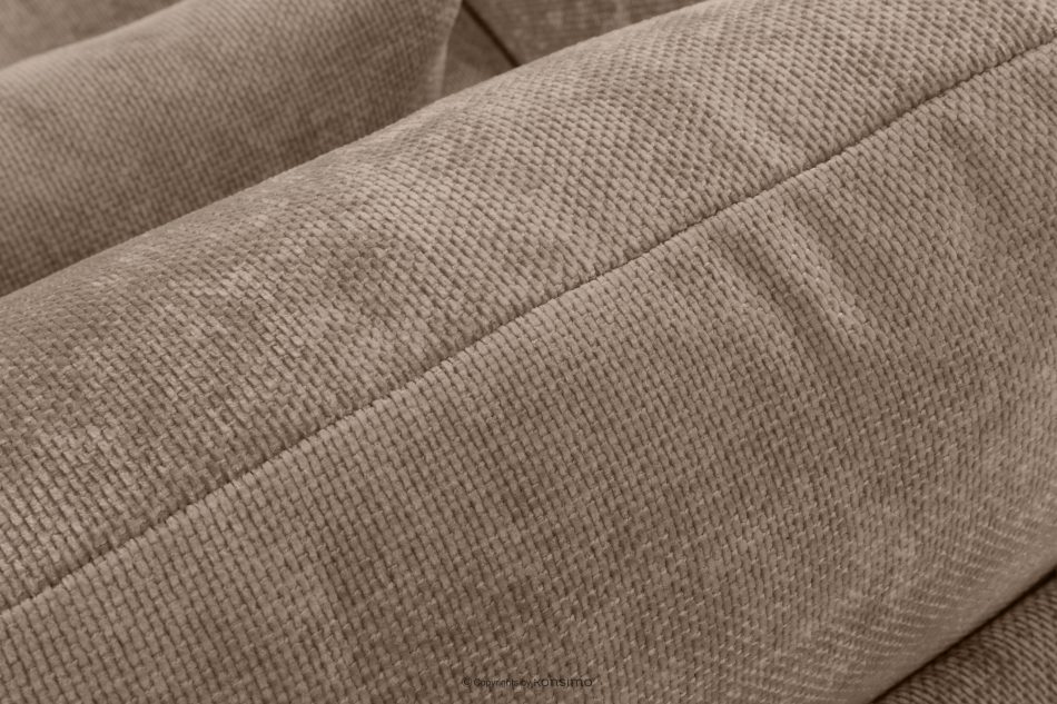 CALICO Dreisitzer-Sofa mit abgerundeter Form aus dunkelbeigem Gewebestoff dunkelbeige - Foto 7