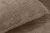 CALICO Dreisitzer-Sofa mit abgerundeter Form aus dunkelbeigem Gewebestoff dunkelbeige - Foto 9