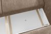 CALICO Dreisitzer-Sofa mit abgerundeter Form aus dunkelbeigem Gewebestoff dunkelbeige - Foto 10