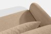 CALICO Dreisitziges ausziehbares Schlafsofa mit abgerundeten Ecken aus warmem, beigem Shaggy-Stoff warmes Beige - Foto 6
