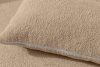 CALICO Dreisitziges ausziehbares Schlafsofa mit abgerundeten Ecken aus warmem, beigem Shaggy-Stoff warmes Beige - Foto 9