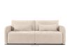 CALICO Dreisitzer-Sofa mit abgerundeter Form aus ecrufarbenem Gewebestoff ecru - Foto 1