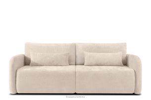 CALICO, https://konsimo.de/kollektion/calico/ Dreisitzer-Sofa mit abgerundeter Form aus ecrufarbenem Gewebestoff ecru - Foto
