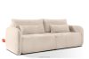 CALICO Dreisitzer-Sofa mit abgerundeter Form aus ecrufarbenem Gewebestoff ecru - Foto 3