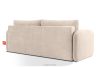 CALICO Dreisitzer-Sofa mit abgerundeter Form aus ecrufarbenem Gewebestoff ecru - Foto 4