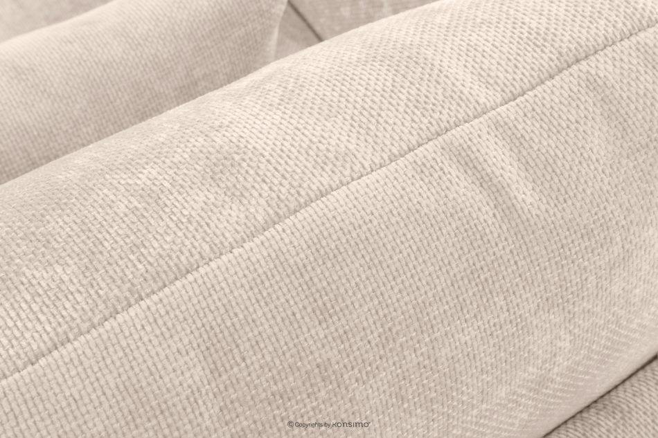 CALICO Dreisitzer-Sofa mit abgerundeter Form aus ecrufarbenem Gewebestoff ecru - Foto 7