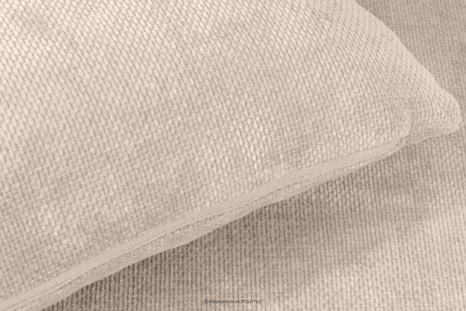 CALICO Dreisitzer-Sofa mit abgerundeter Form aus ecrufarbenem Gewebestoff ecru - Foto 8