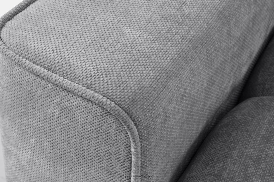RUSA Gestepptes Dreisitzer-Schlafsofa ausziehbar in einem grauen Gewebestoff grau - Foto 16