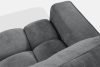 RUSA Gestepptes Dreisitzer-Schlafsofa ausziehbar in einem dunkelgrauen Gewebestoff dunkelgrau - Foto 6