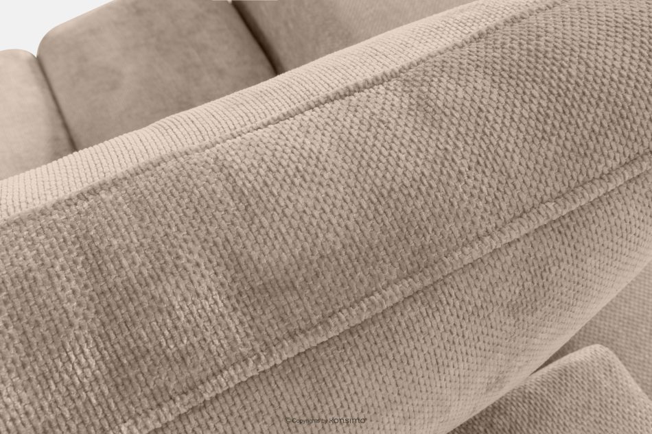 RUSA Gestepptes Dreisitzer-Schlafsofa ausziehbar in Gewebestoff in Hellbeige hellbeige - Foto 7