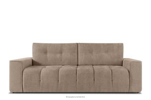 RUSA, https://konsimo.de/kollektion/rusa/ Gestepptes Dreisitzer-Schlafsofa ausziehbar in Gewebestoff in Dunkelbeige dunkelbeige - Foto