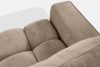 RUSA Gestepptes Dreisitzer-Schlafsofa ausziehbar in Gewebestoff in Dunkelbeige dunkelbeige - Foto 6