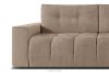 RUSA Gestepptes Dreisitzer-Schlafsofa ausziehbar in Gewebestoff in Dunkelbeige dunkelbeige - Foto 7