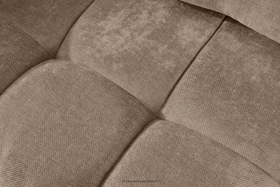 RUSA Gestepptes Dreisitzer-Schlafsofa ausziehbar in Gewebestoff in Dunkelbeige dunkelbeige - Foto 9