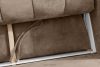 RUSA Gestepptes Dreisitzer-Schlafsofa ausziehbar in Gewebestoff in Dunkelbeige dunkelbeige - Foto 13