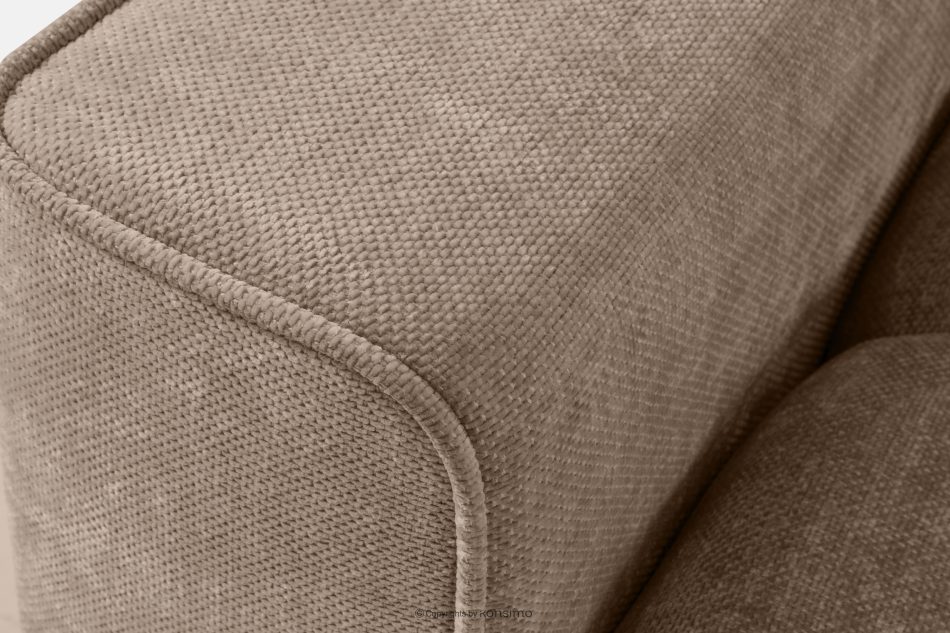 RUSA Gestepptes Dreisitzer-Schlafsofa ausziehbar in Gewebestoff in Dunkelbeige dunkelbeige - Foto 16