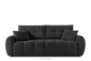 HELLA Gestepptes Dreisitzer-Sofa mit Schlaffunktion aus anthrazitfarbenem Gewebestoff anthrazit - Foto 1