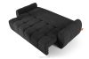 HELLA Gestepptes Dreisitzer-Sofa mit Schlaffunktion aus anthrazitfarbenem Gewebestoff anthrazit - Foto 5